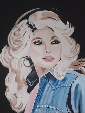 Dolly Parton Original Acrylic Painting